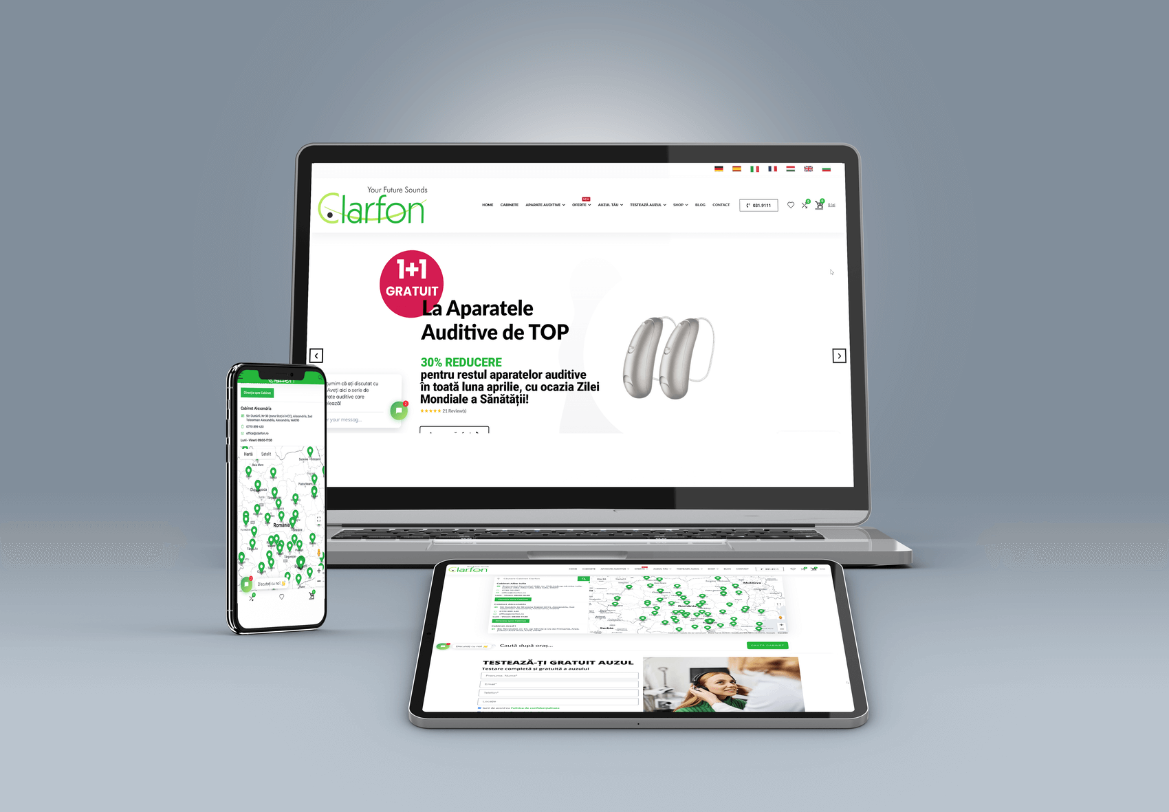 Clarfon.ro 1 6. Realizare site de prezentare Clarfon.ro