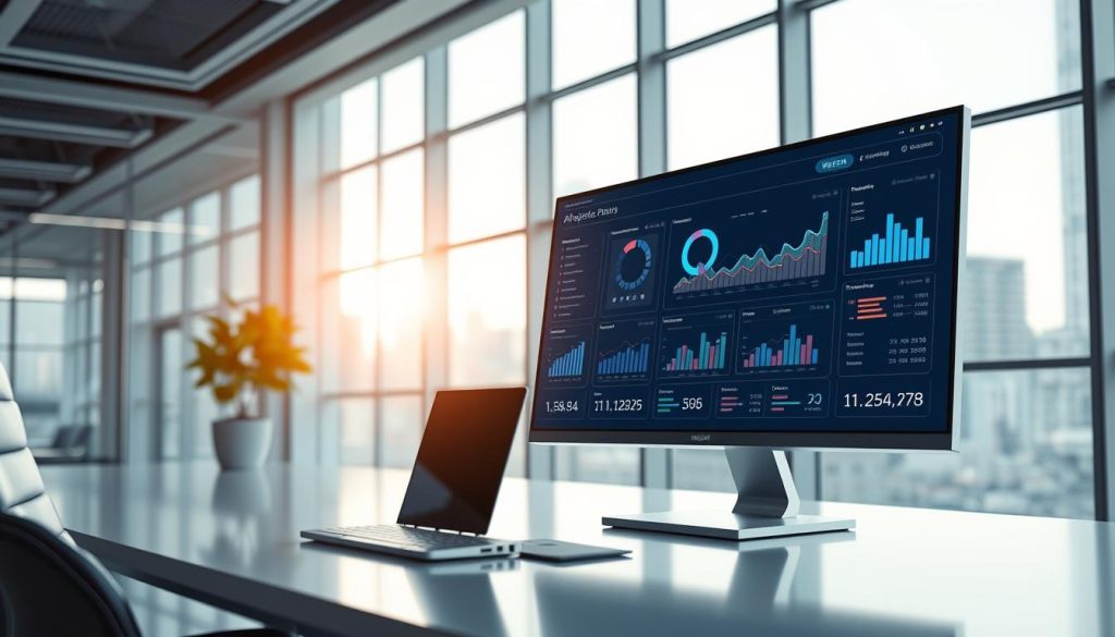 A cinematic, photorealistic image of an AI-powered PPC optimization dashboard, showcasing the WebSEM brand. The scene features a sleek, minimalist user interface with interactive charts, graphs, and metrics displayed on a large, high-resolution display. The background is a modern, futuristic office setting with clean lines, abundant natural light, and a hint of urban cityscape visible through the windows. The overall mood is one of efficiency, control, and technological advancement, capturing the essence of the article's subject and section title. A cinematic, photorealistic image of an AI-powered PPC optimization dashboard, showcasing the WebSEM brand. The scene features a sleek, minimalist user interface with interactive charts, graphs, and metrics displayed on a large, high-resolution display. The background is a modern, futuristic office setting with clean lines, abundant natural light, and a hint of urban cityscape visible through the windows. The overall mood is one of efficiency, control, and technological advancement, capturing the essence of the article's subject and section title.